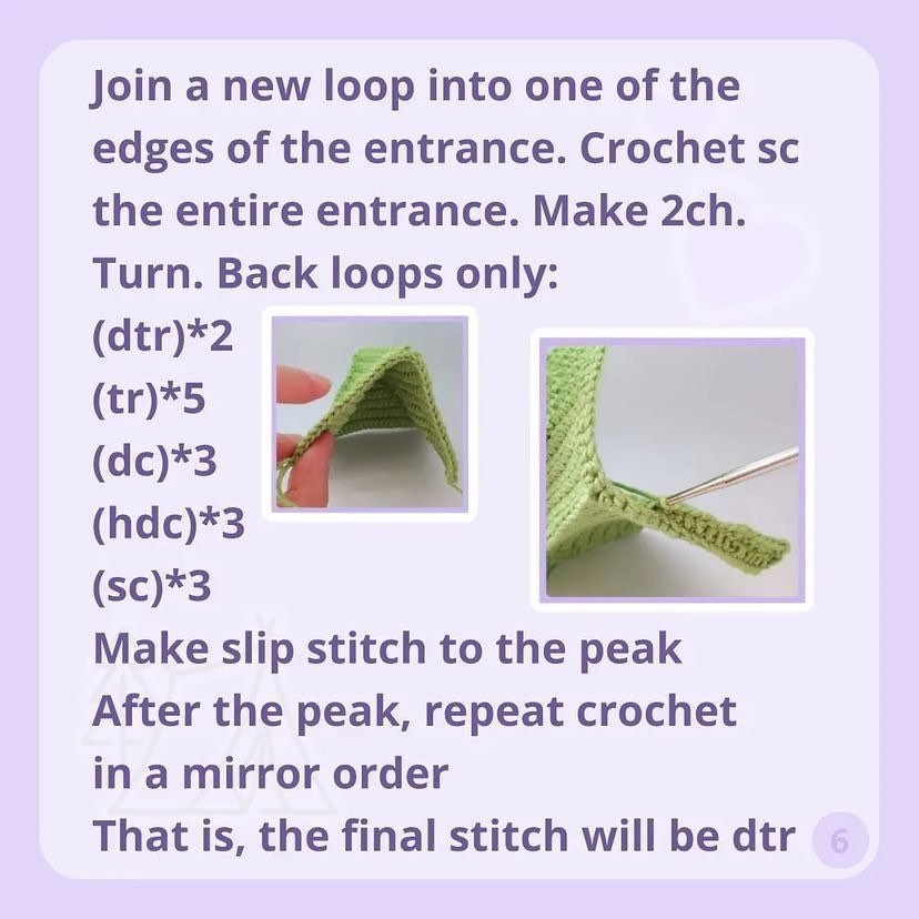 free crochet pattern green tent
