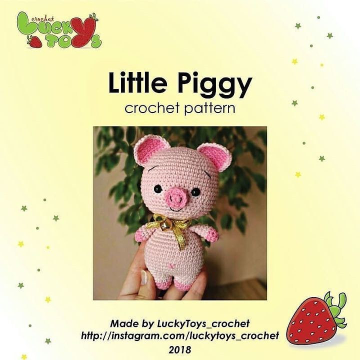 free crochet pattern little piggy