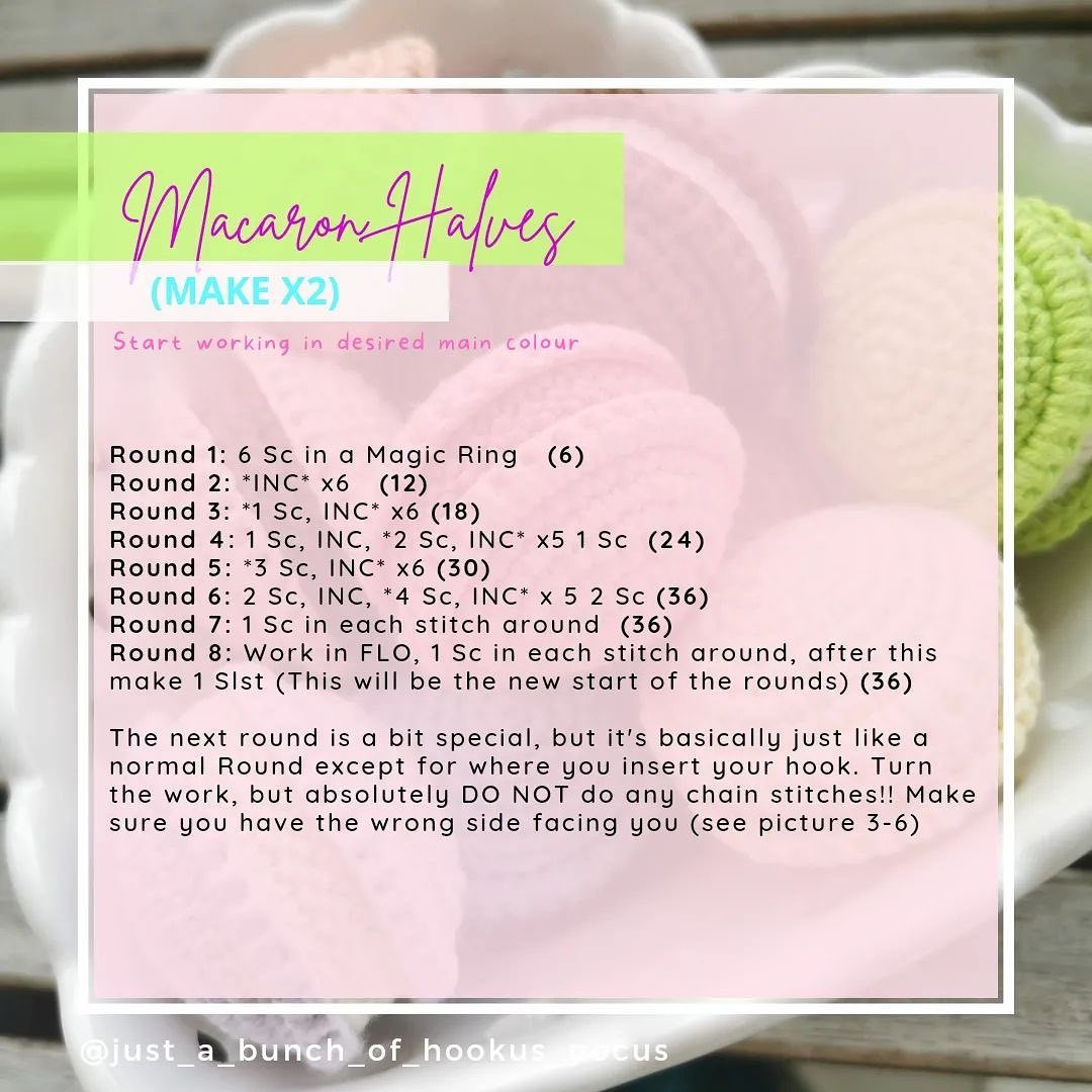 free crochet pattern macaroon