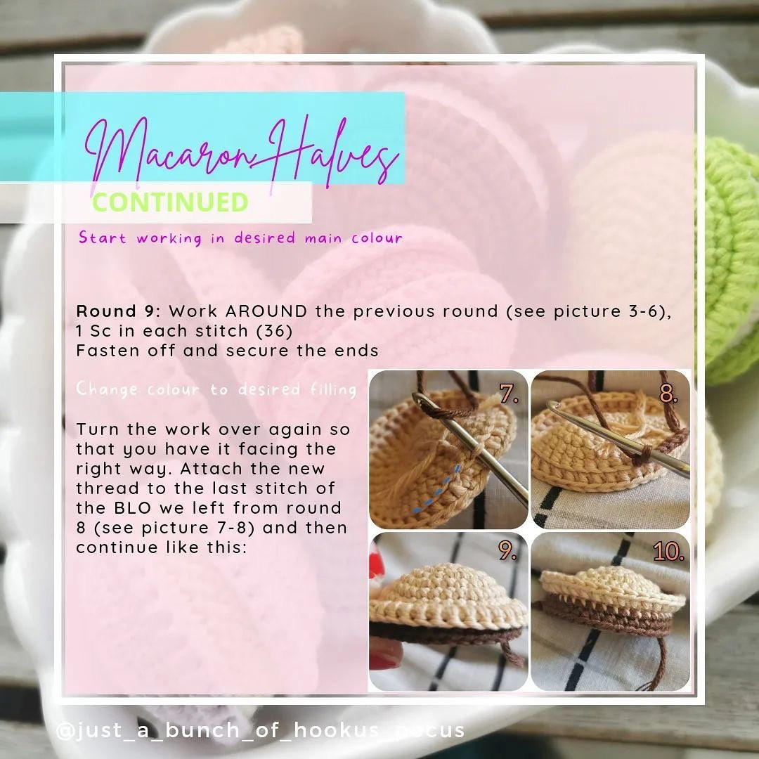 free crochet pattern macaroon