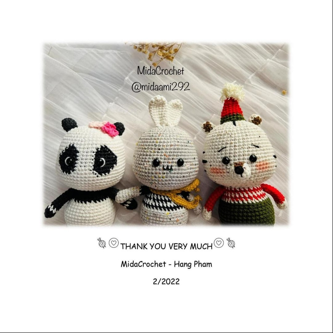 free crochet pattern panda with bow