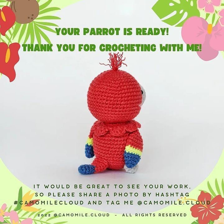 free crochet pattern parrot