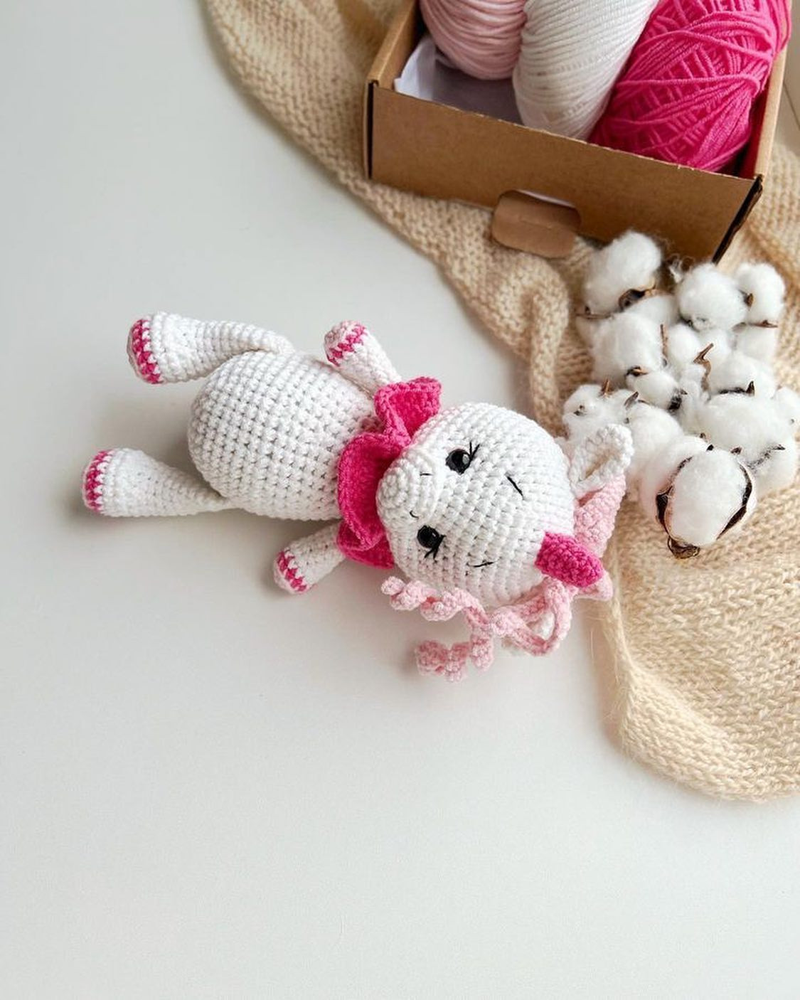 free crochet pattern pink horn unicorn