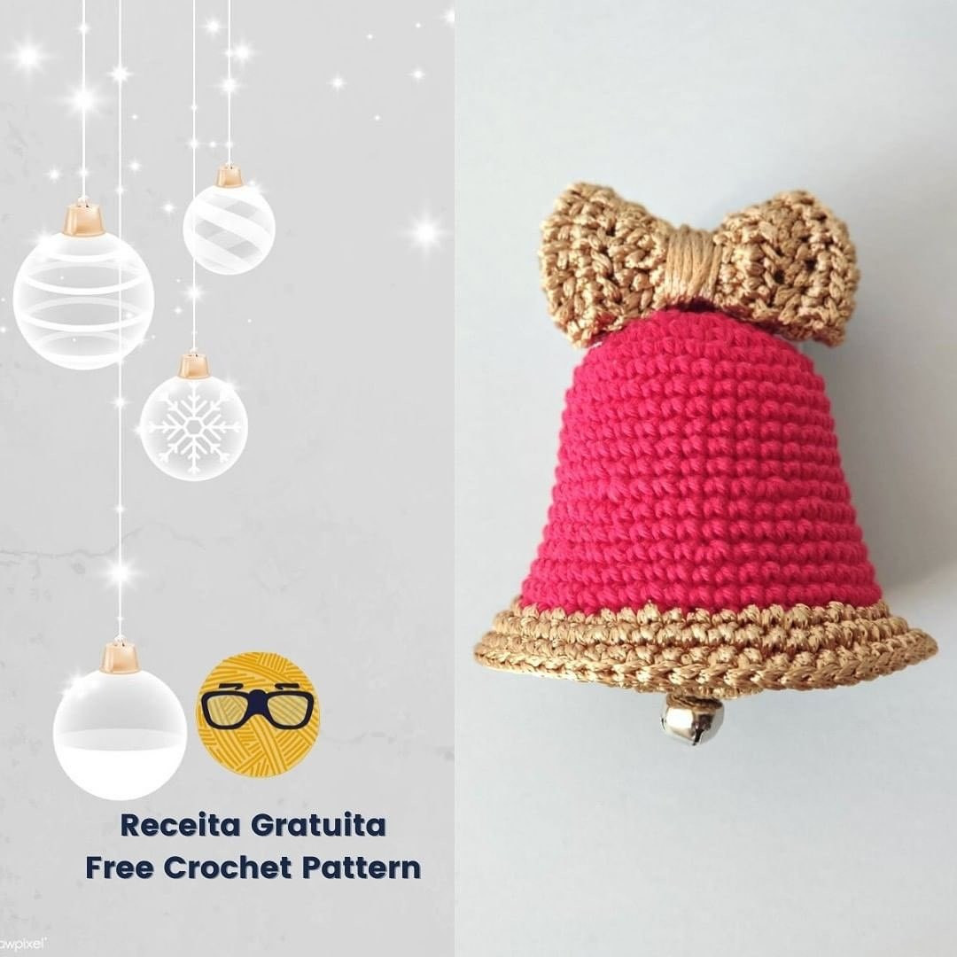 free crochet pattern red bell