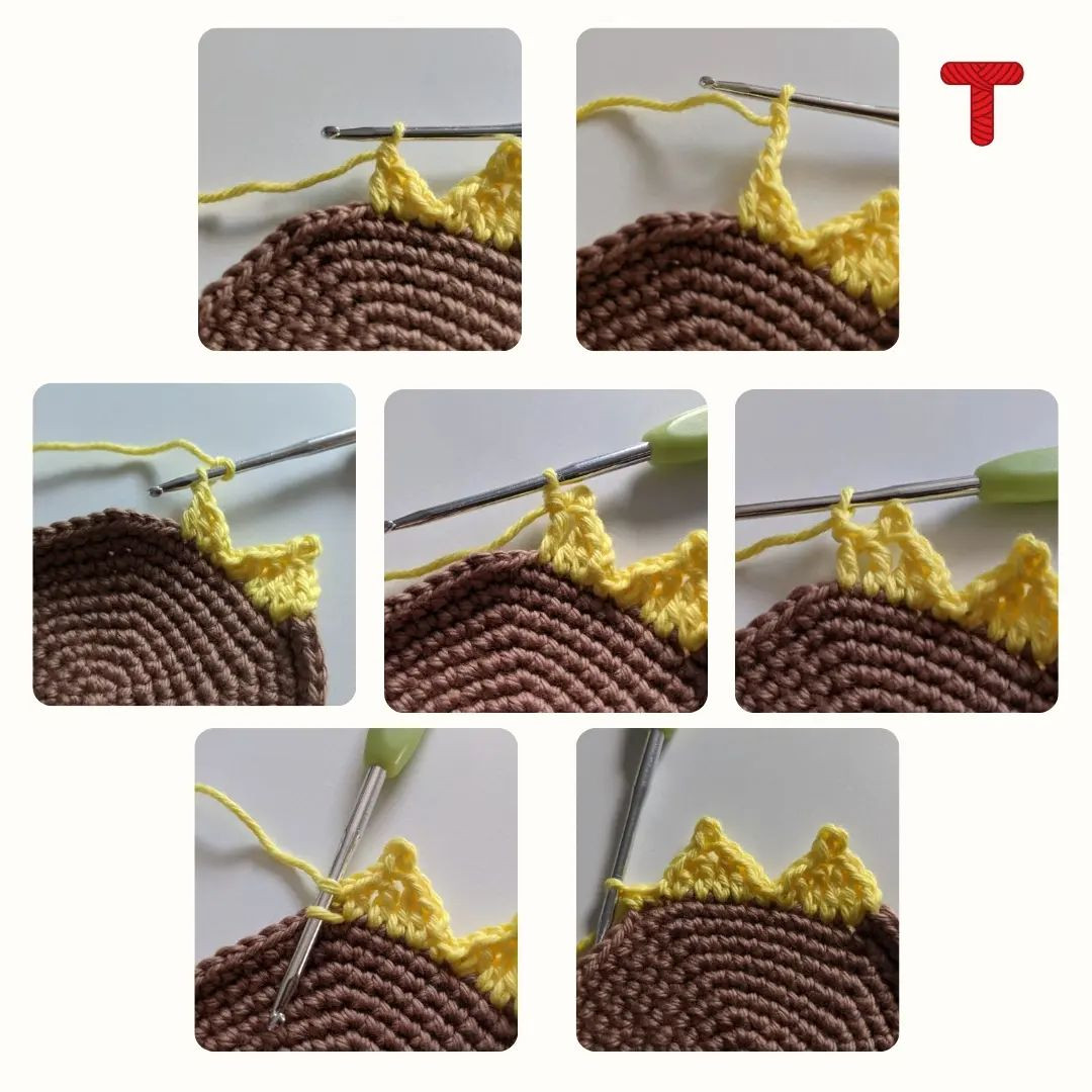 free crochet pattern sunflower