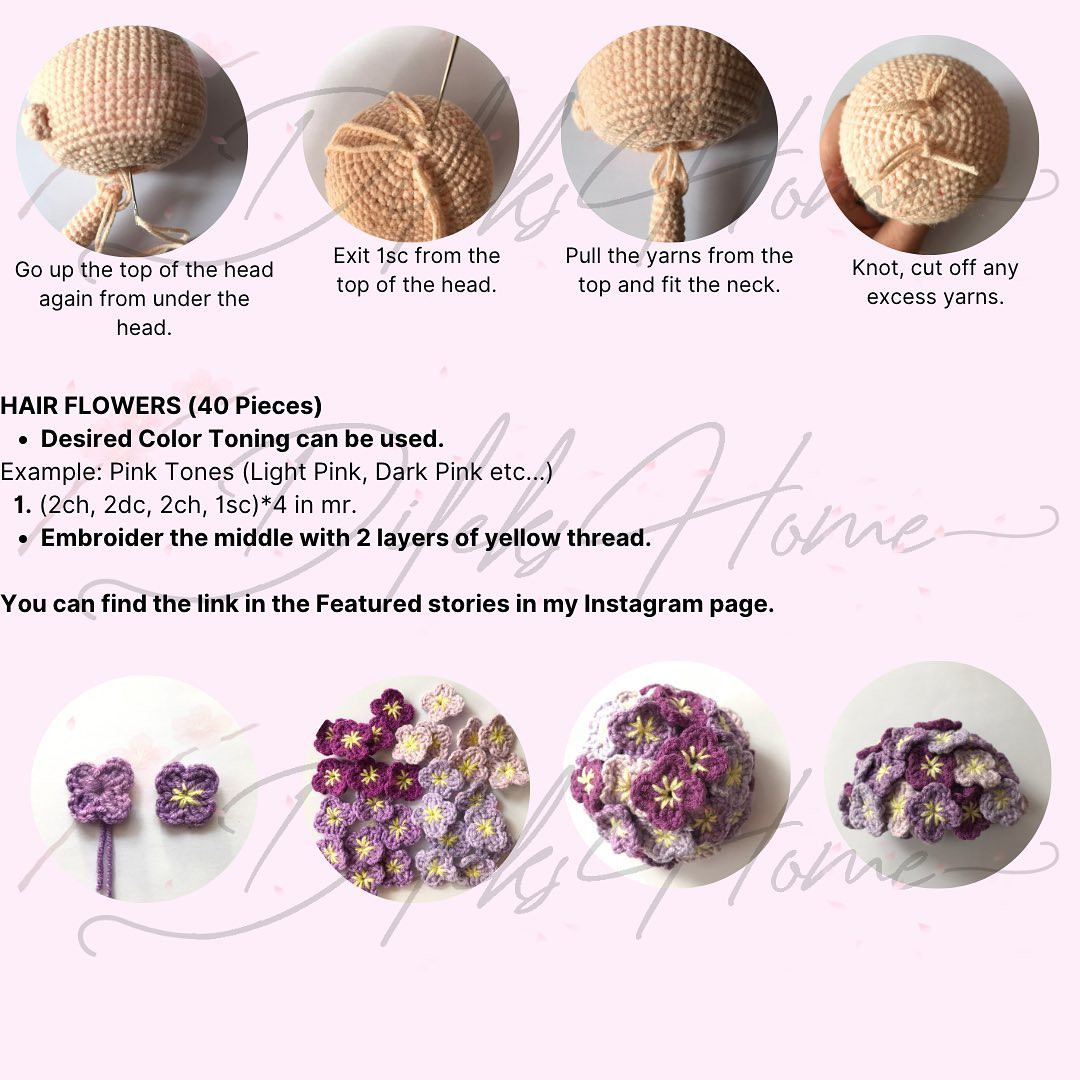 free crochet pattern violet doll