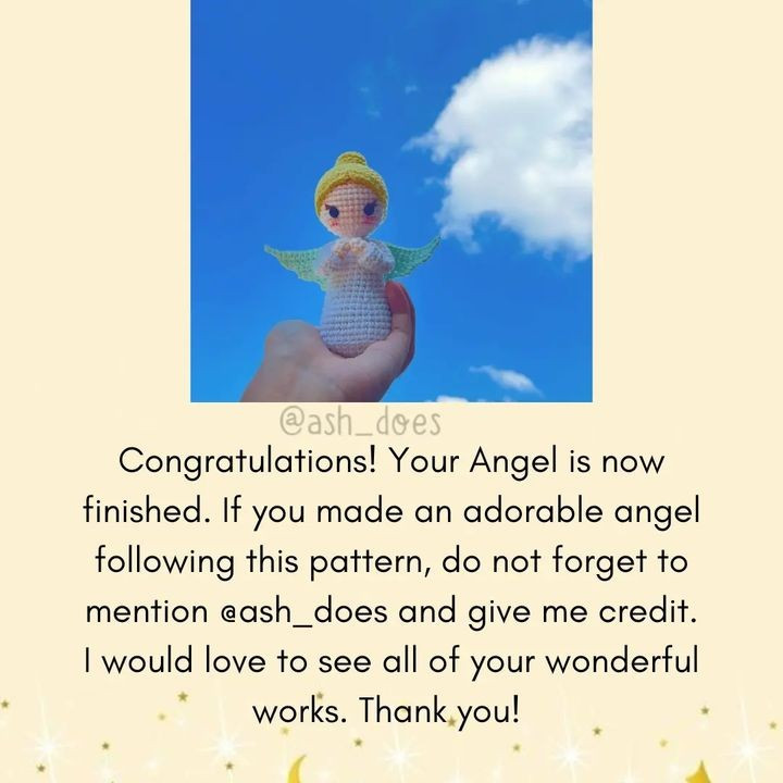 free pattern angel with blonde hair
