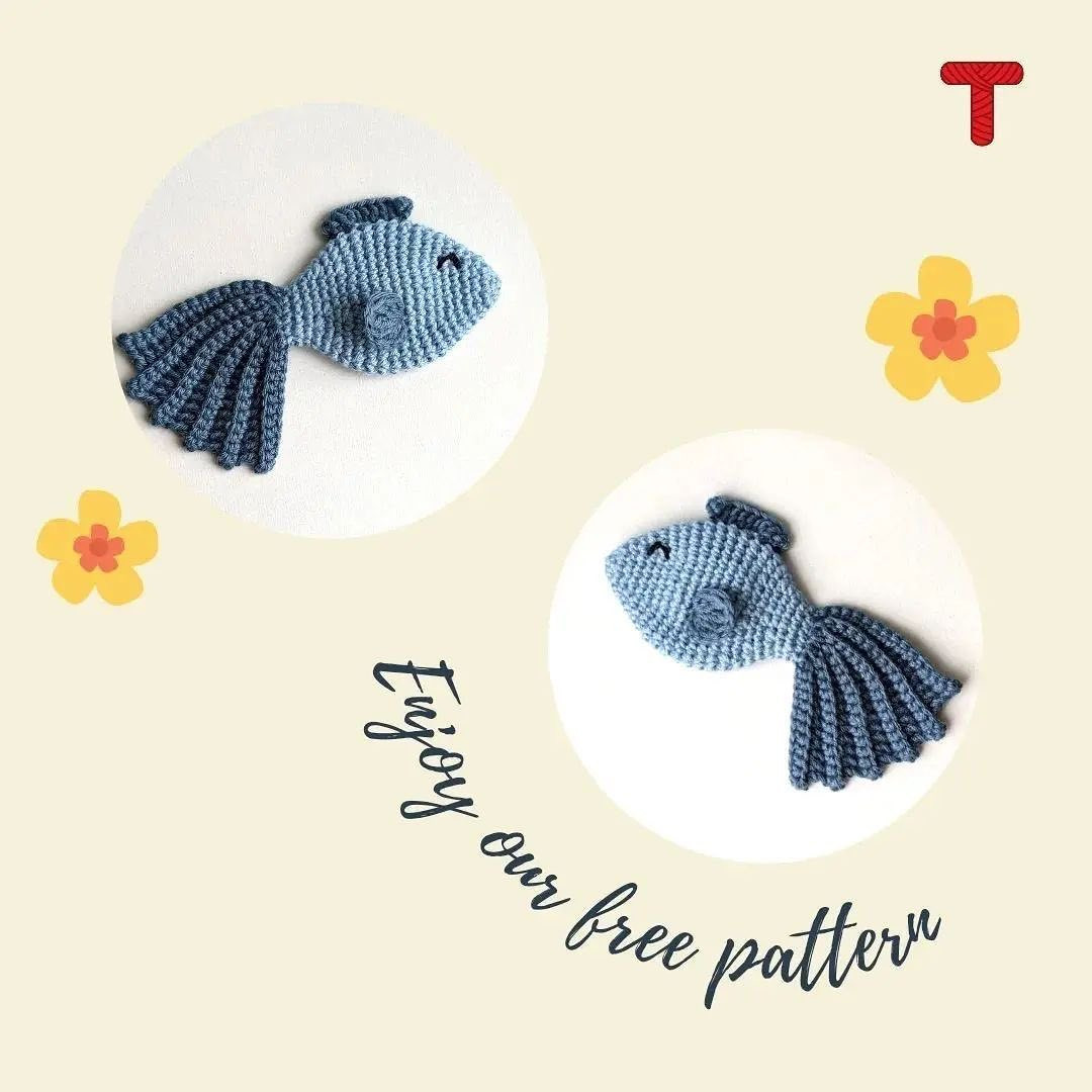 free pattern blue fish