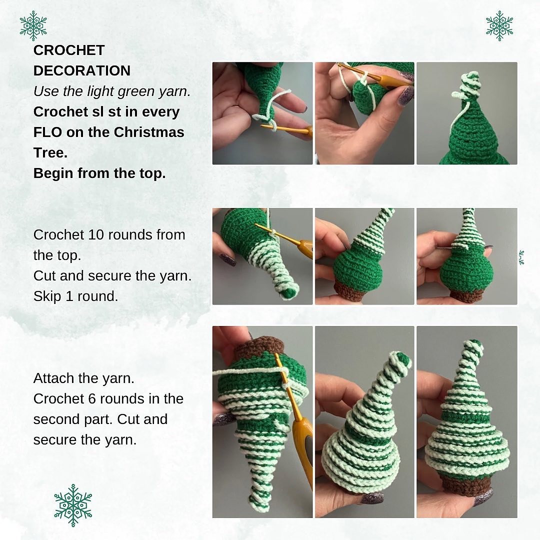 free pattern christmas tree decoration