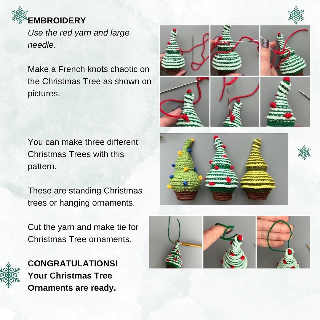 free pattern christmas tree decoration