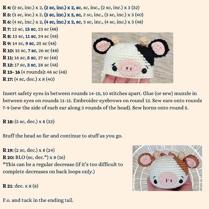 free pattern dairy cow