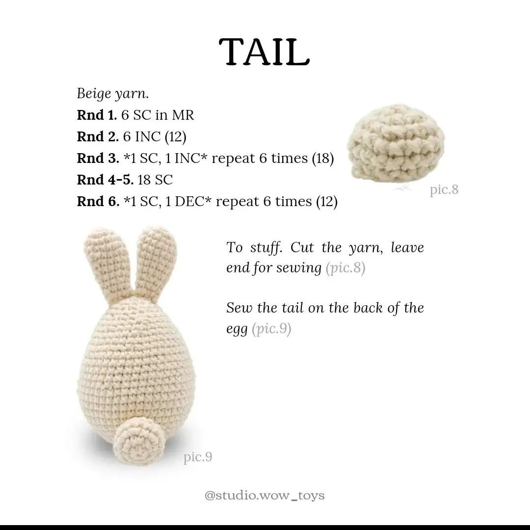 free pattern easter bunny