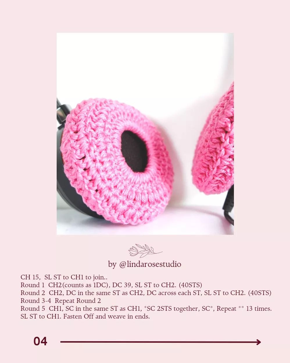 headphones protective crochet covers