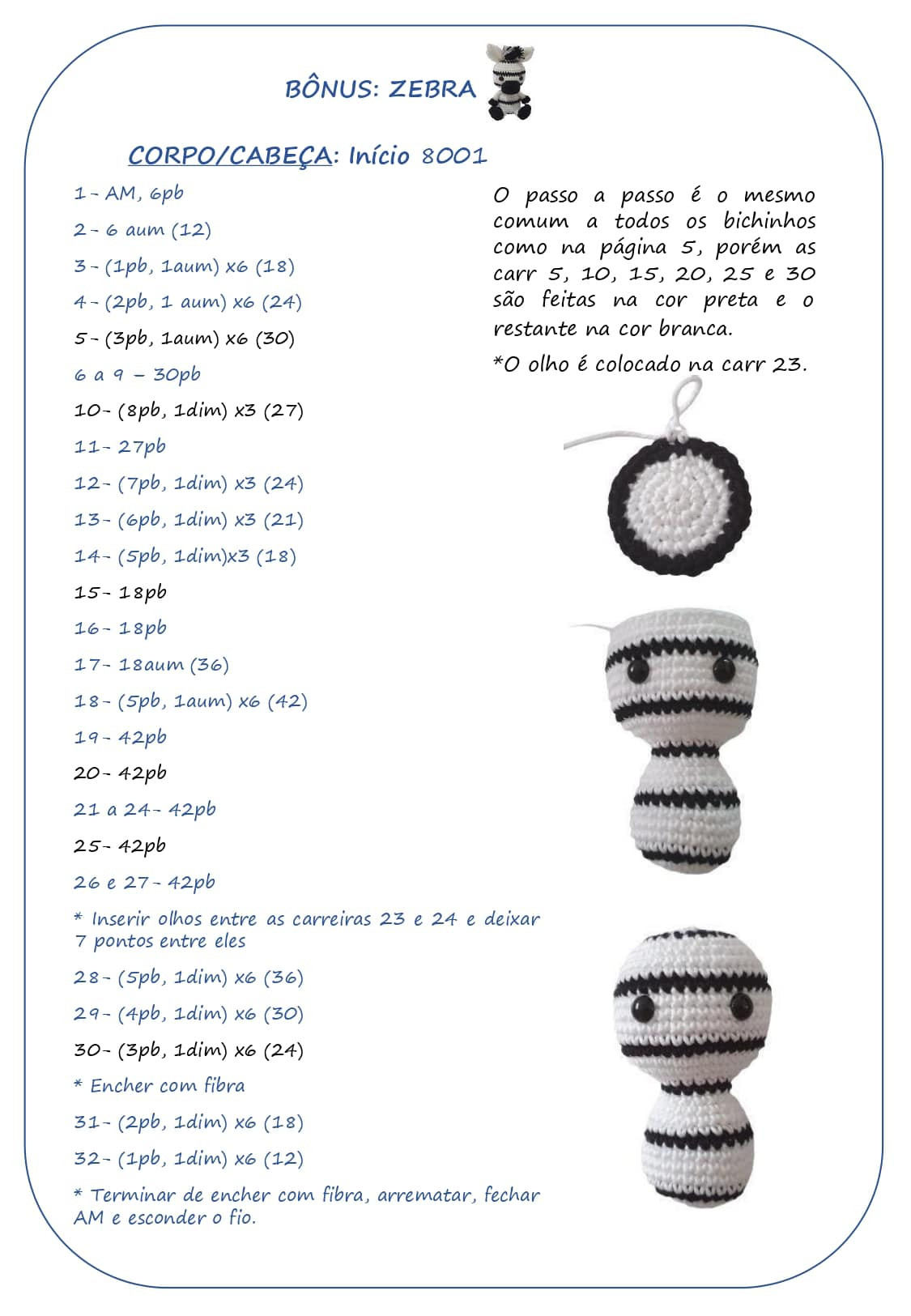 Hipopótamo padrão de crochê, leão, elefante, zebra, veado.