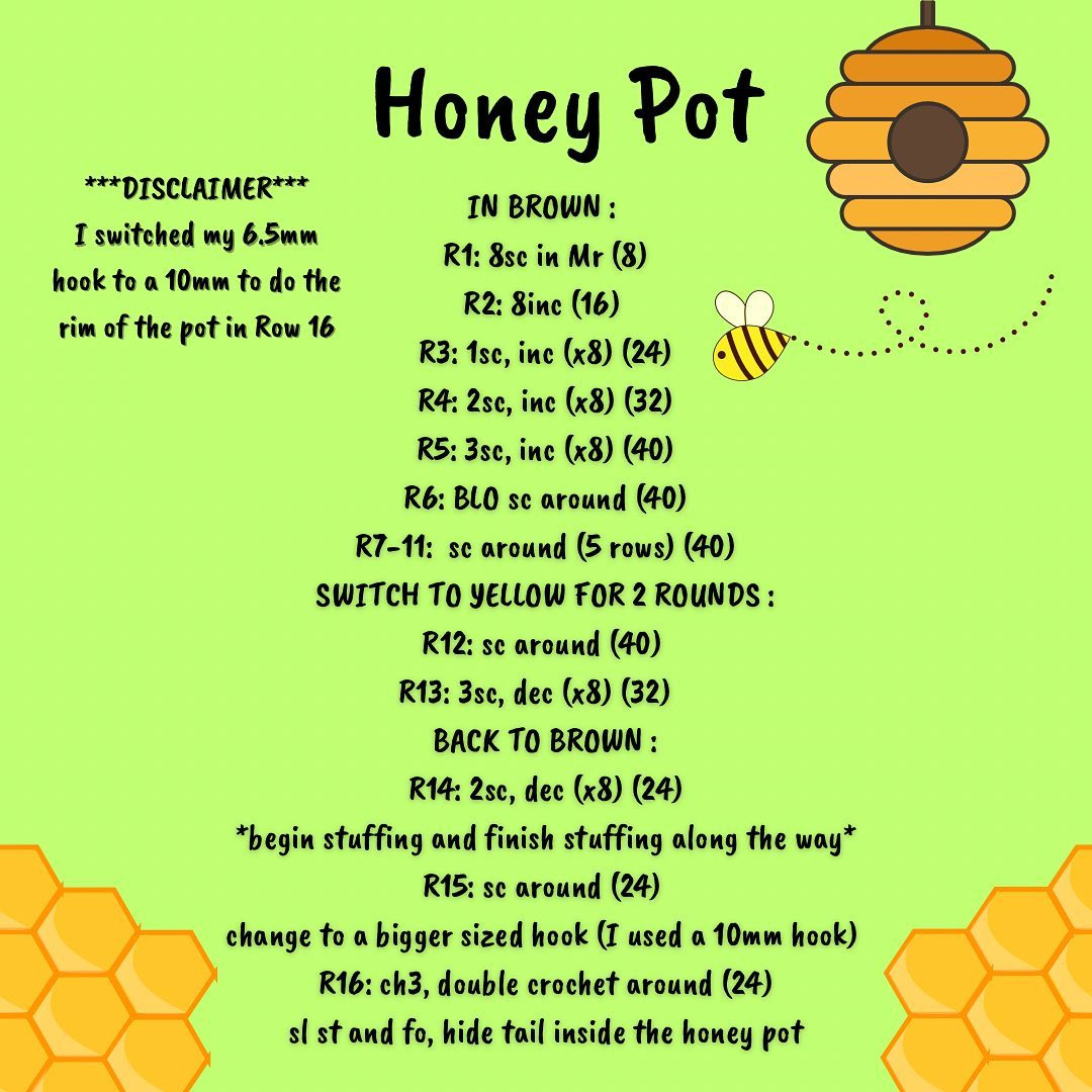 honey pot and bee.
