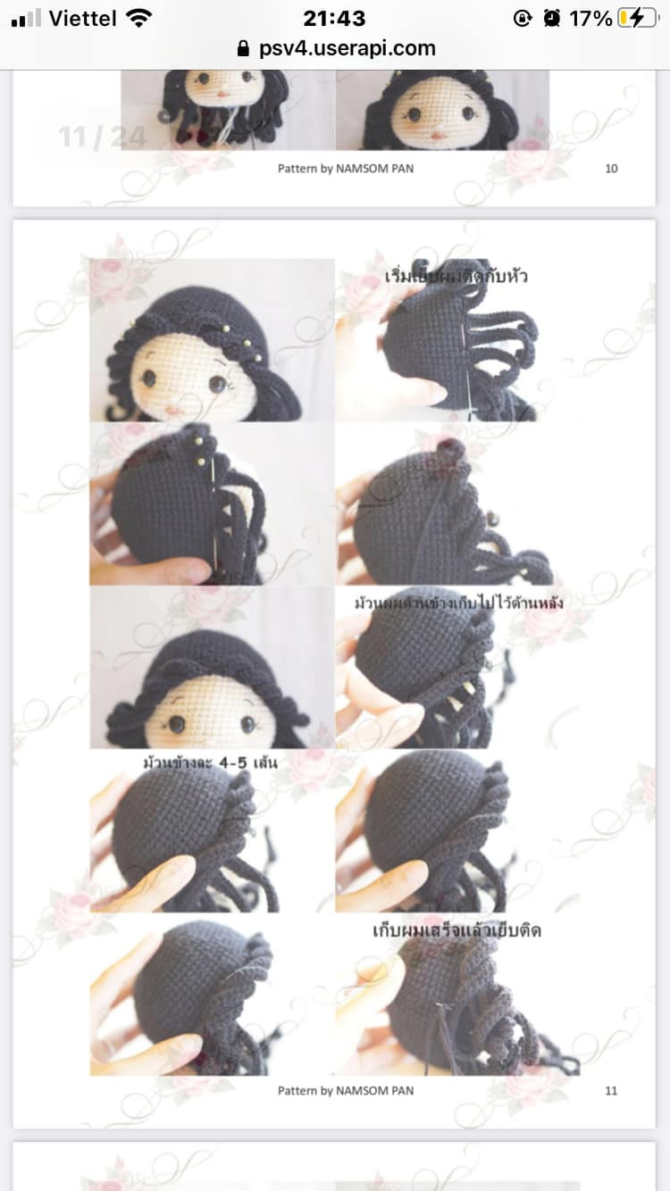 jasmine doll crochet pattern