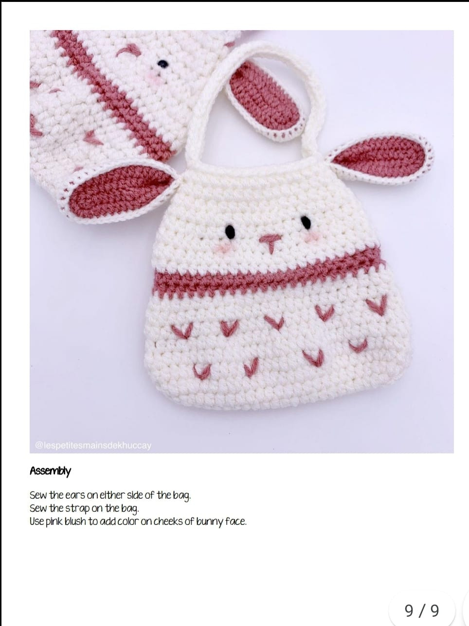 little bunny bag crochet pattern