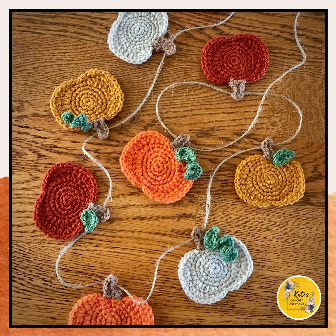 Pumpkin hair clip crochet pattern