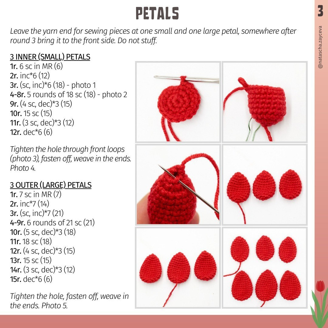 Rose pot crochet pattern