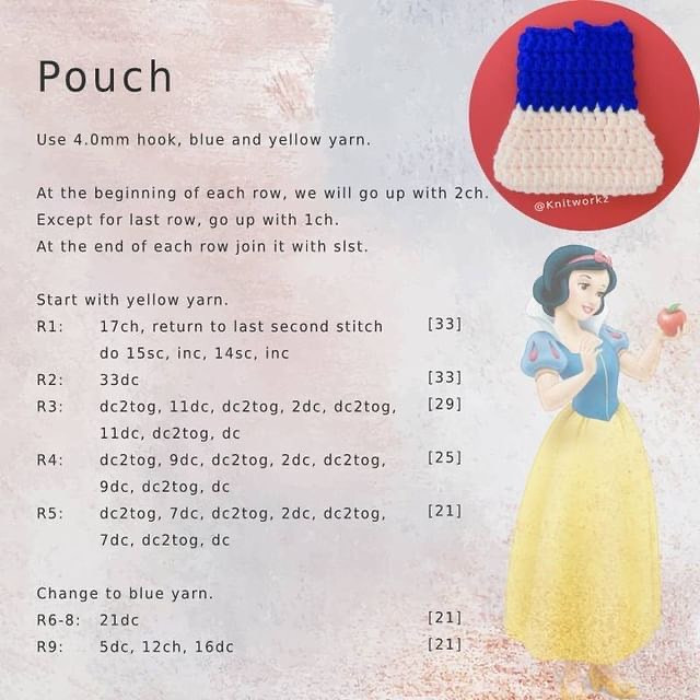 Snow white sweater crochet pattern