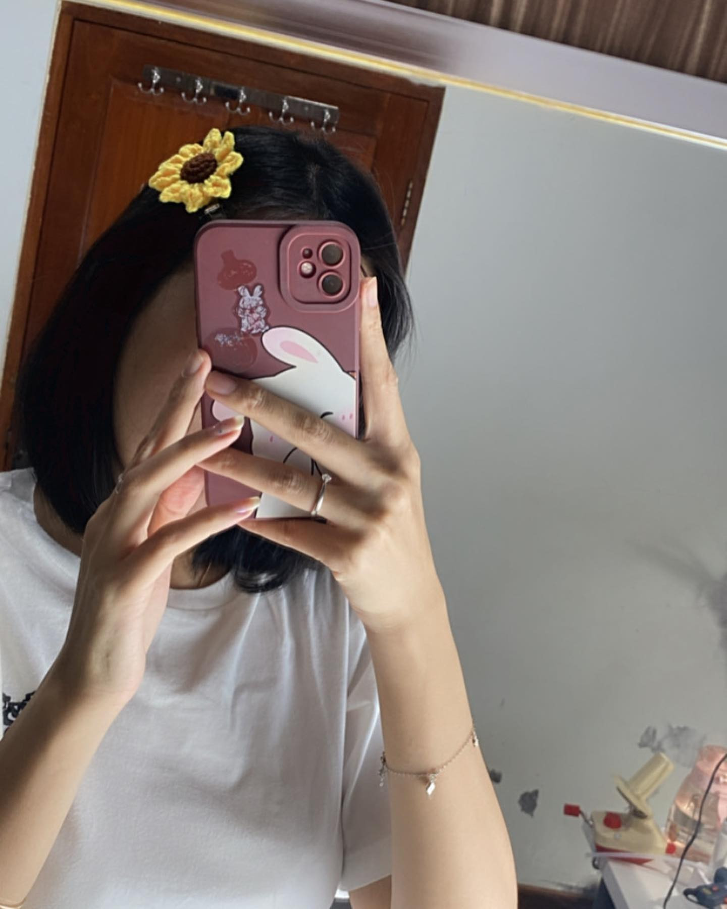 Sun flower hair clip