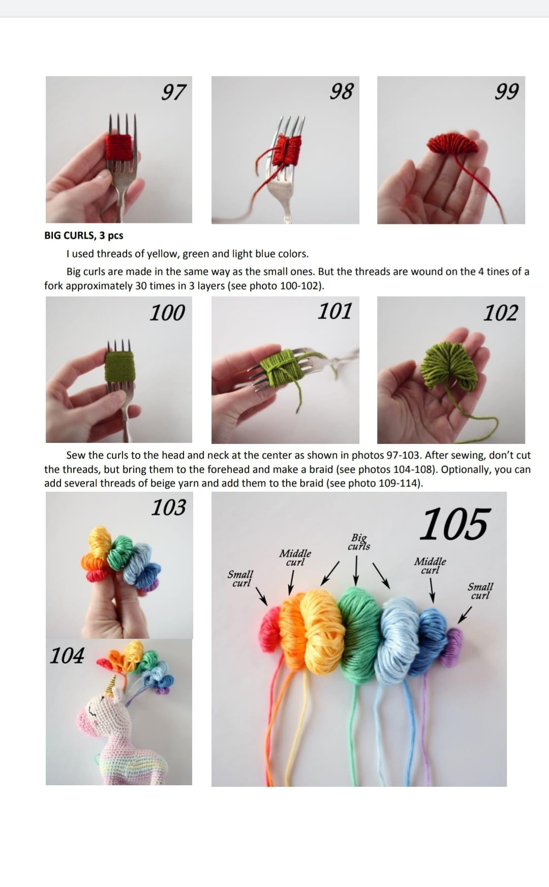unicorn crochet pattern