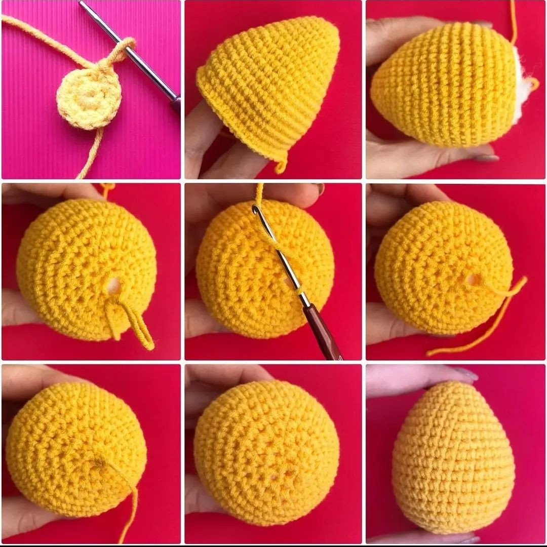 Yellow chick crochet pattern