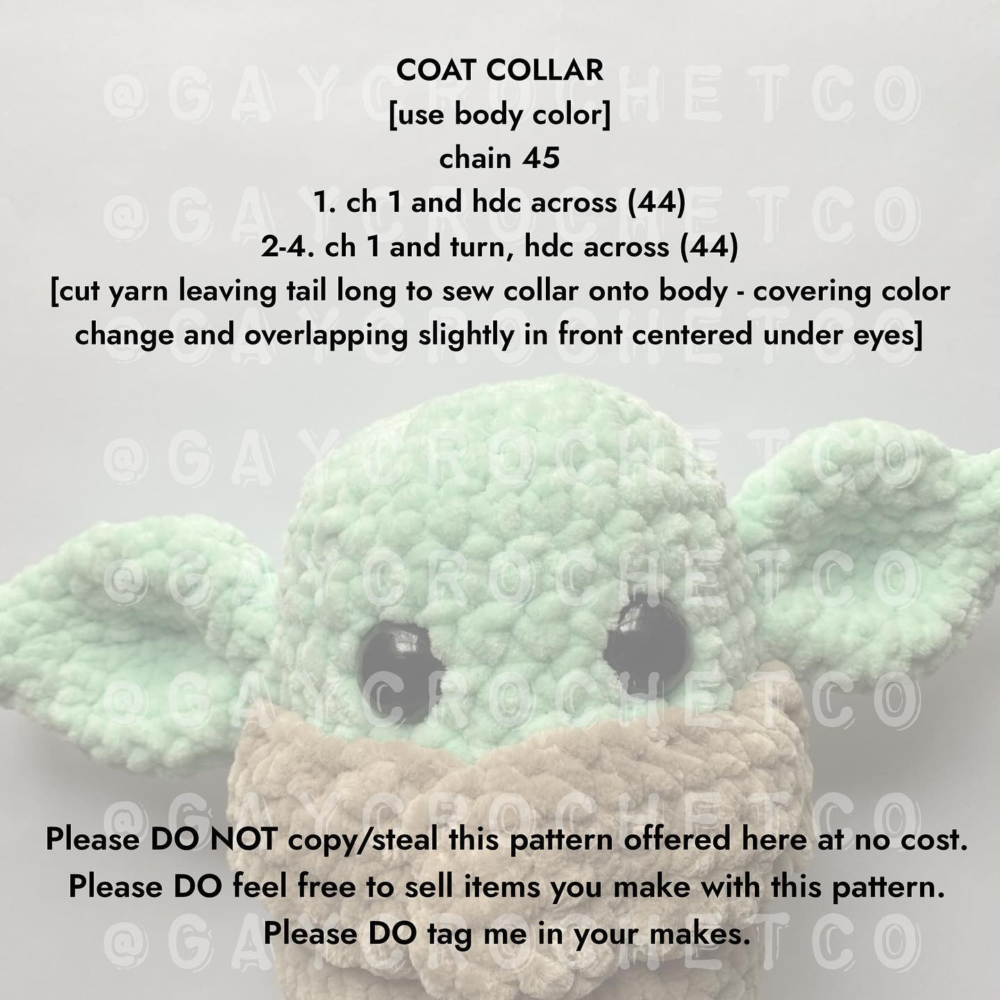 Yoda mini crochet