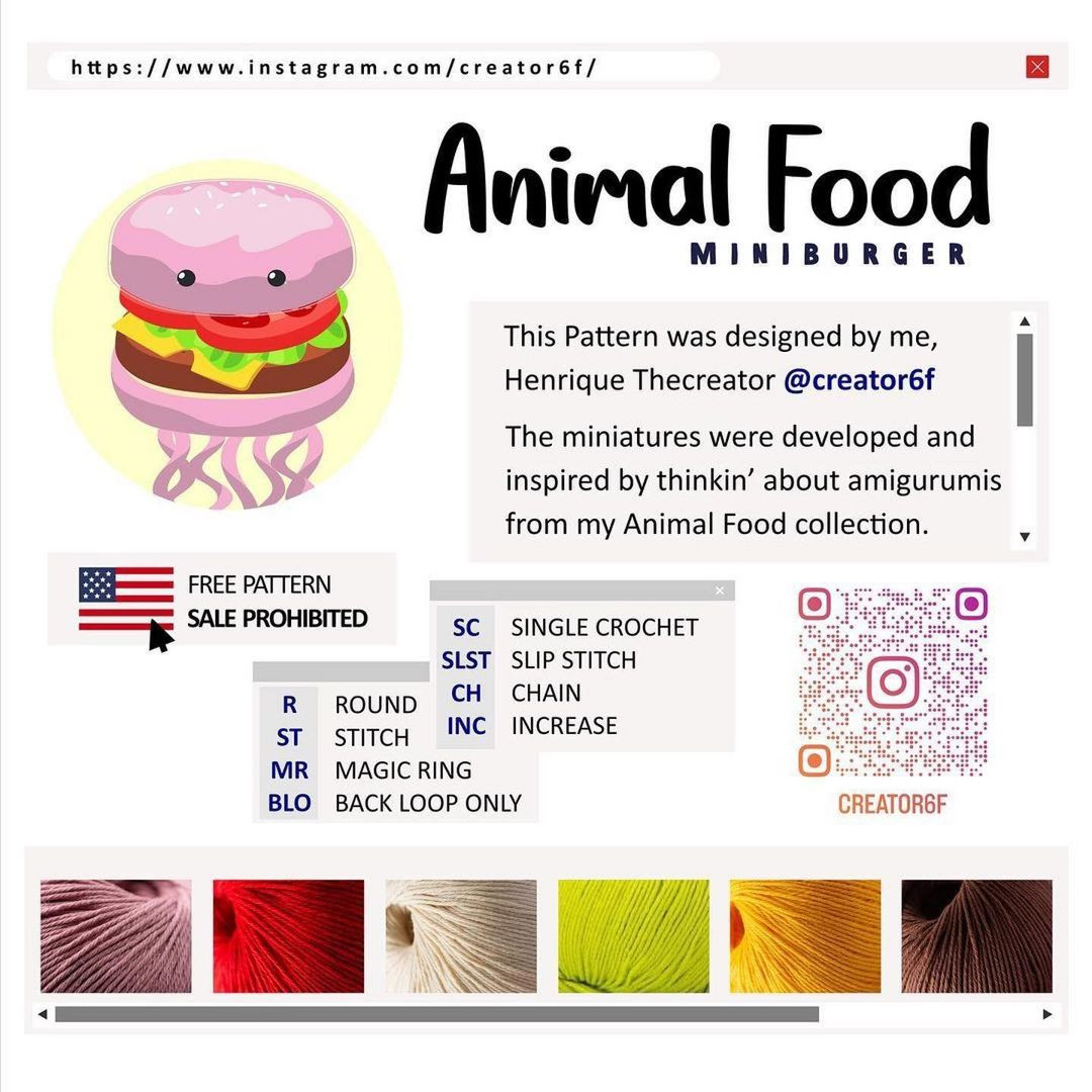 animal food mini burger