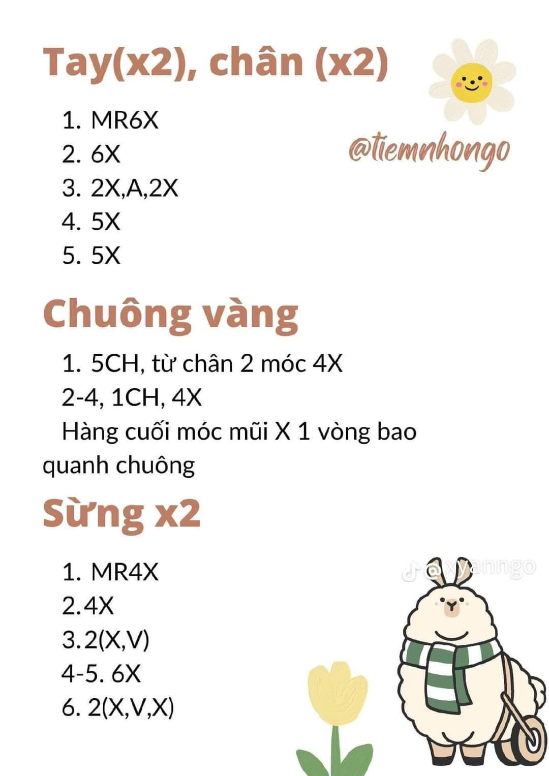 chart móc khóa cừu trắng, bụng màu vàng.