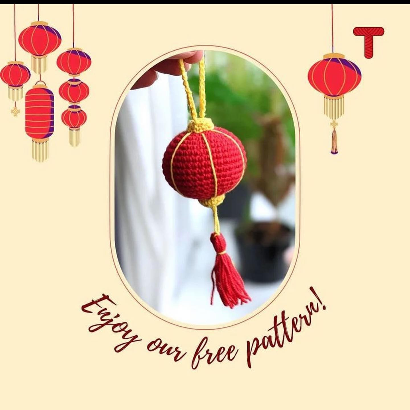 Chinese lantern crochet pattern