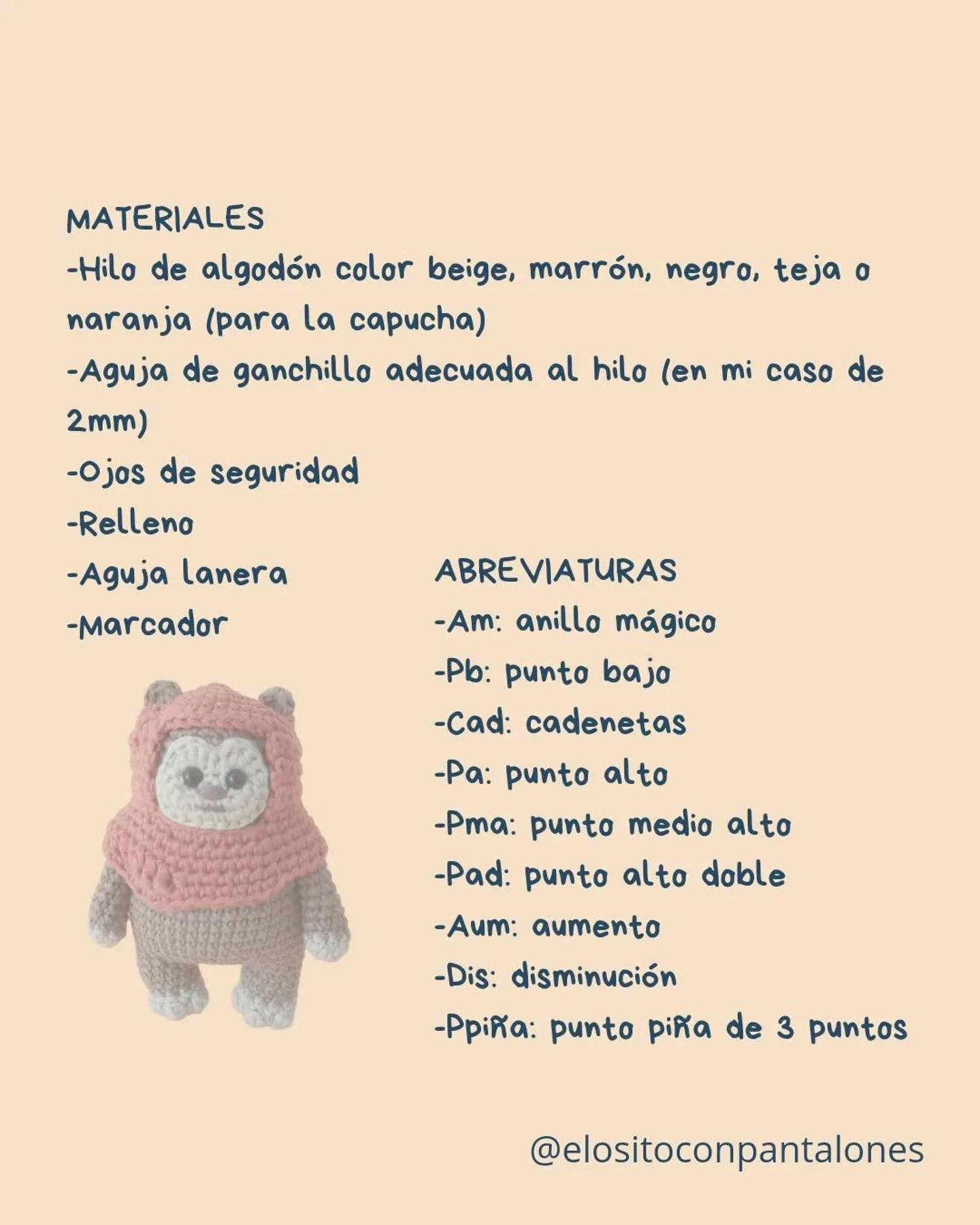 ewok crochet pattern