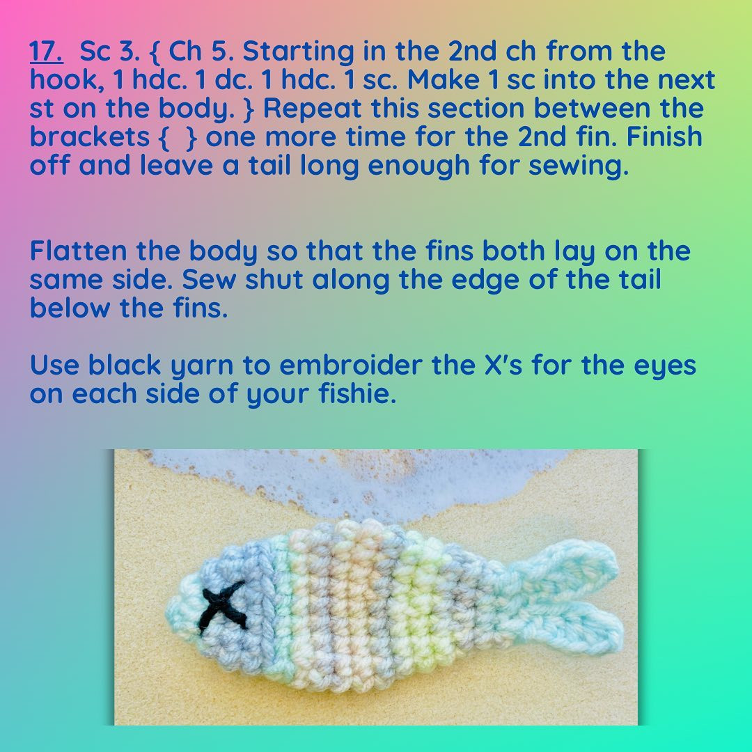 floppy fishie free crochet pattern