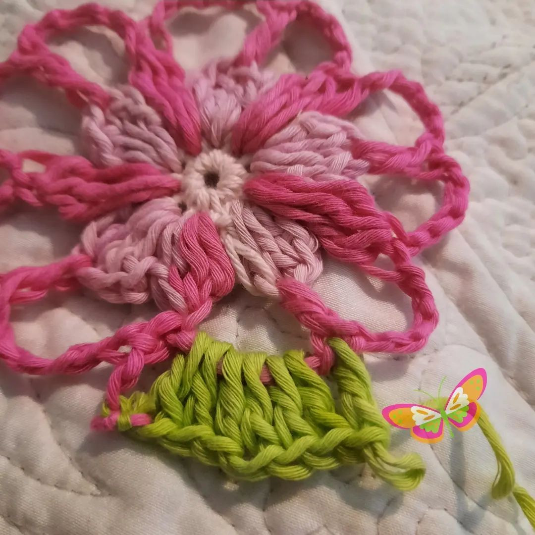 flower circle crochet pattern