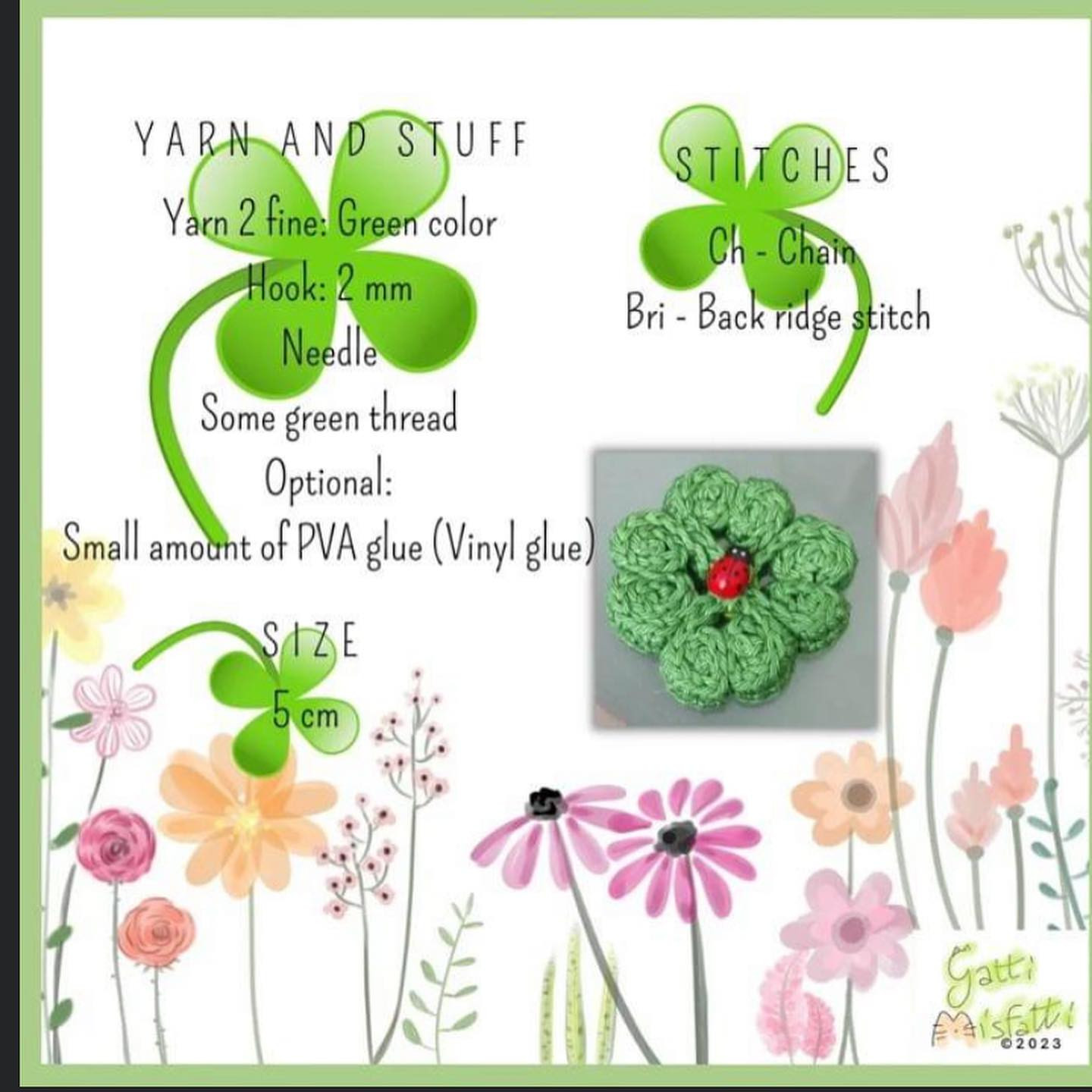 four leaf clover free crochet pattern