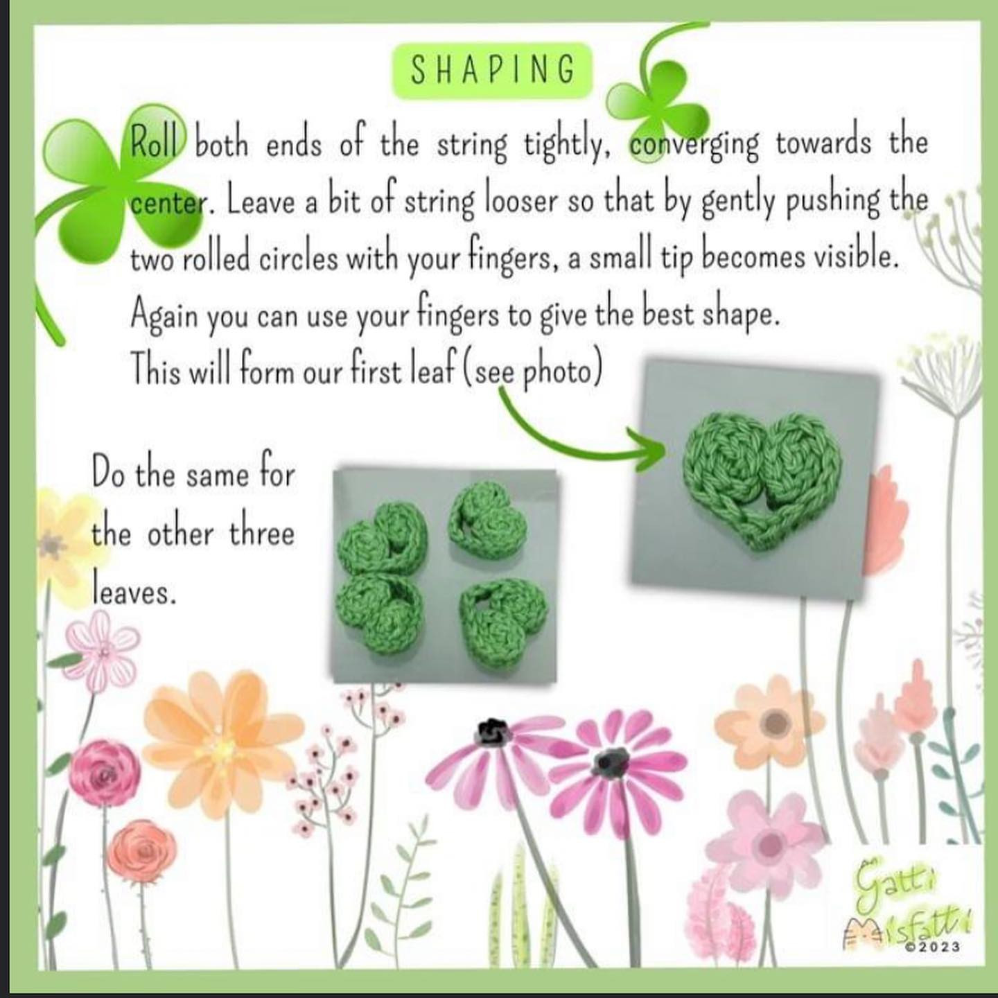 four leaf clover free crochet pattern