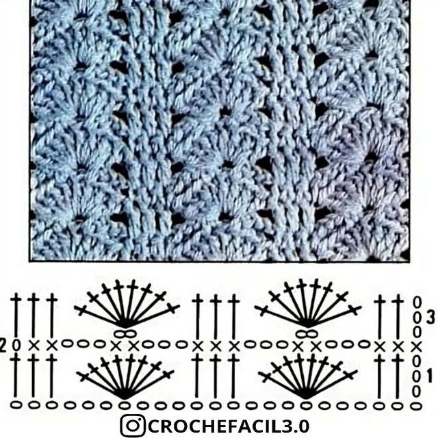 free crochet fan pattern