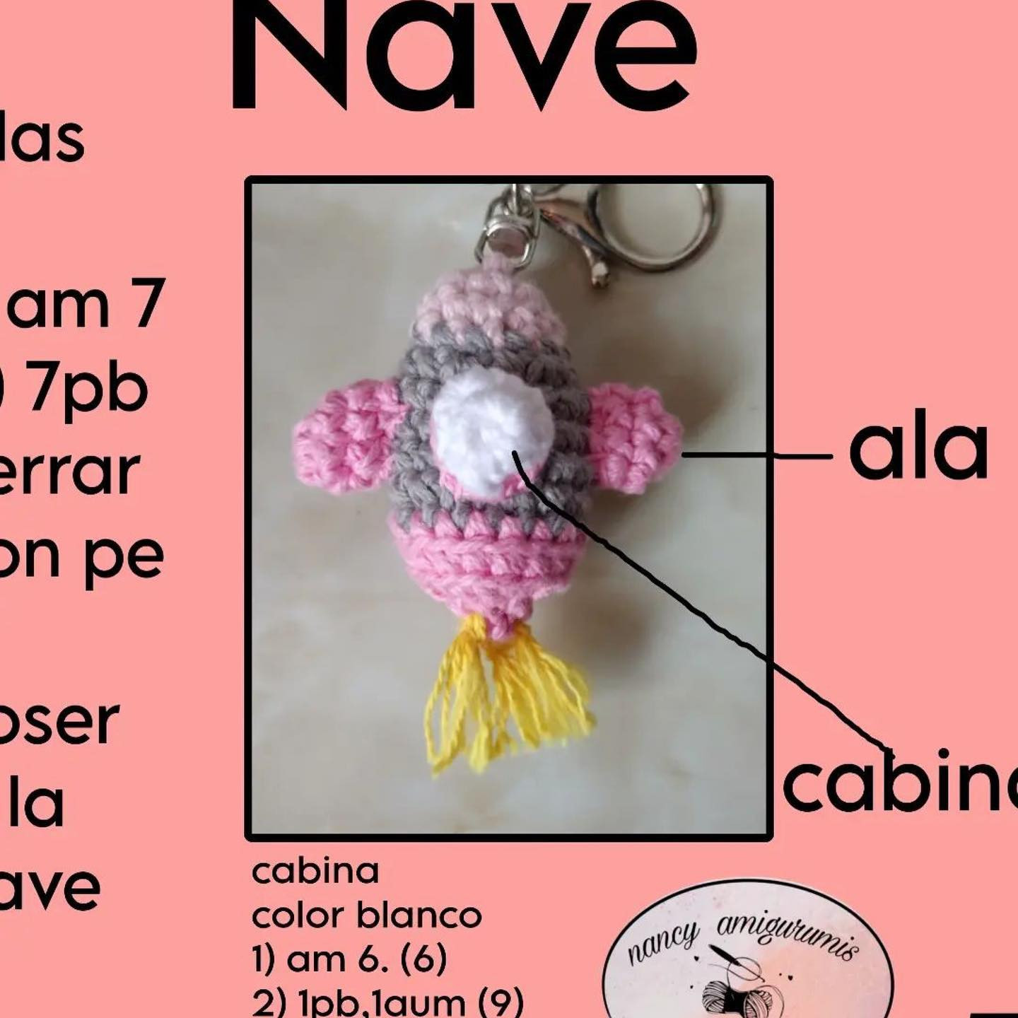 free crochet pattern astronaut keychain