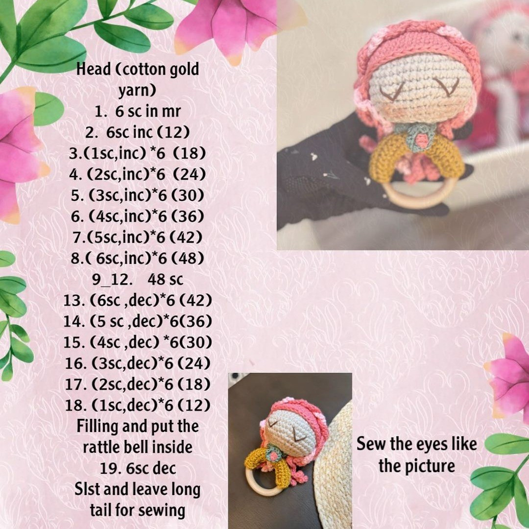 free crochet pattern baby dice