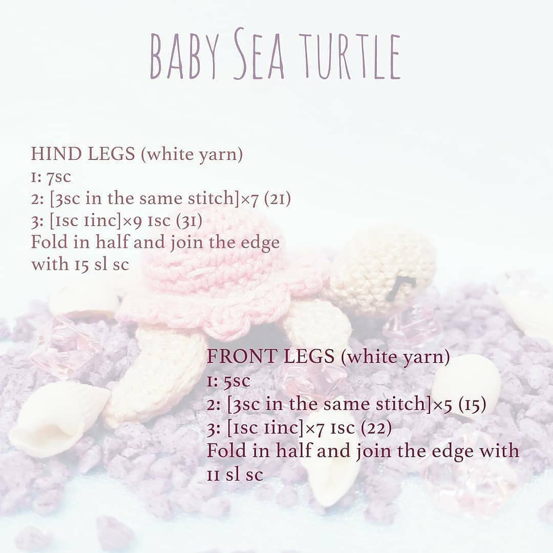 free crochet pattern baby sea turtle
