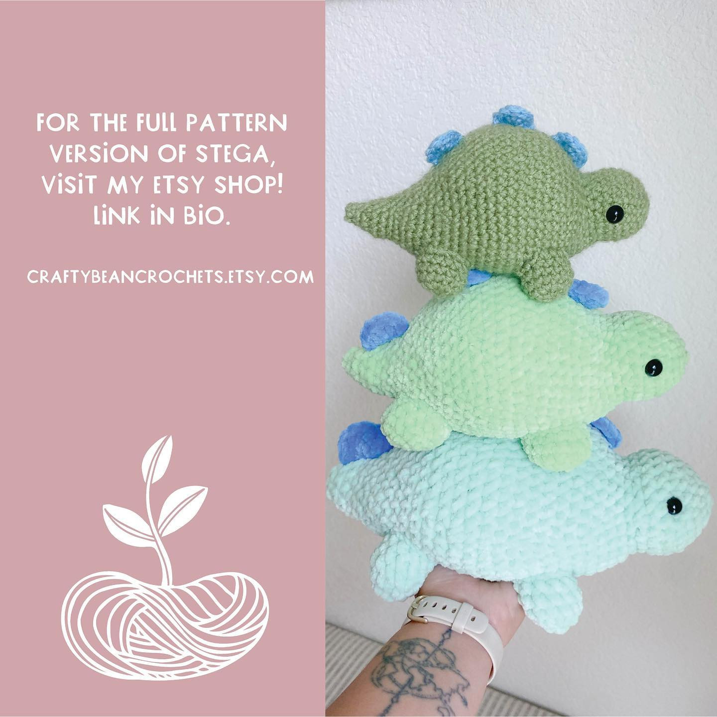 free crochet pattern baby stega