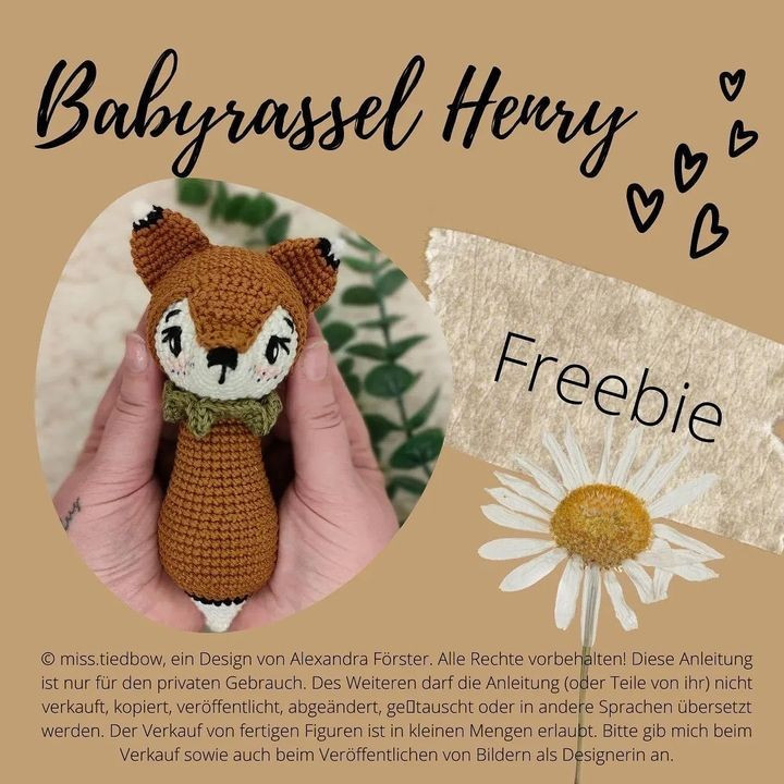 free crochet pattern babyrassel henry