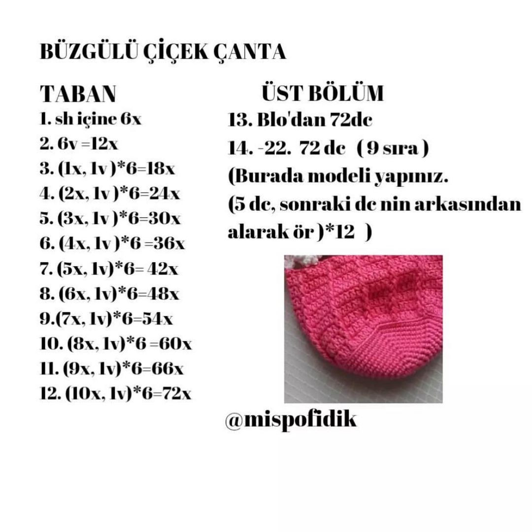 free crochet pattern bag o