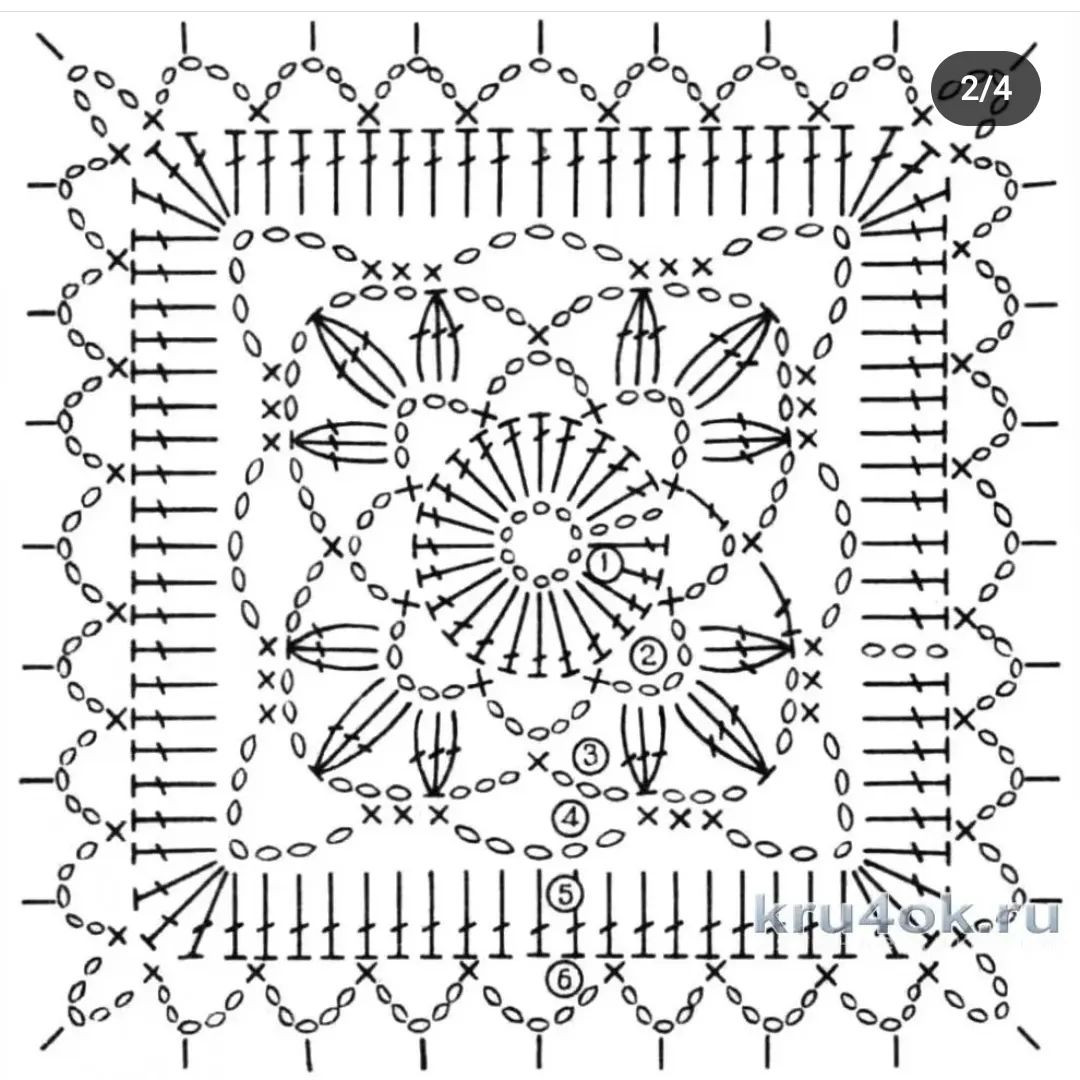 free crochet pattern beautifully shaped squares