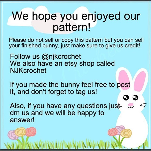 free crochet pattern bunny