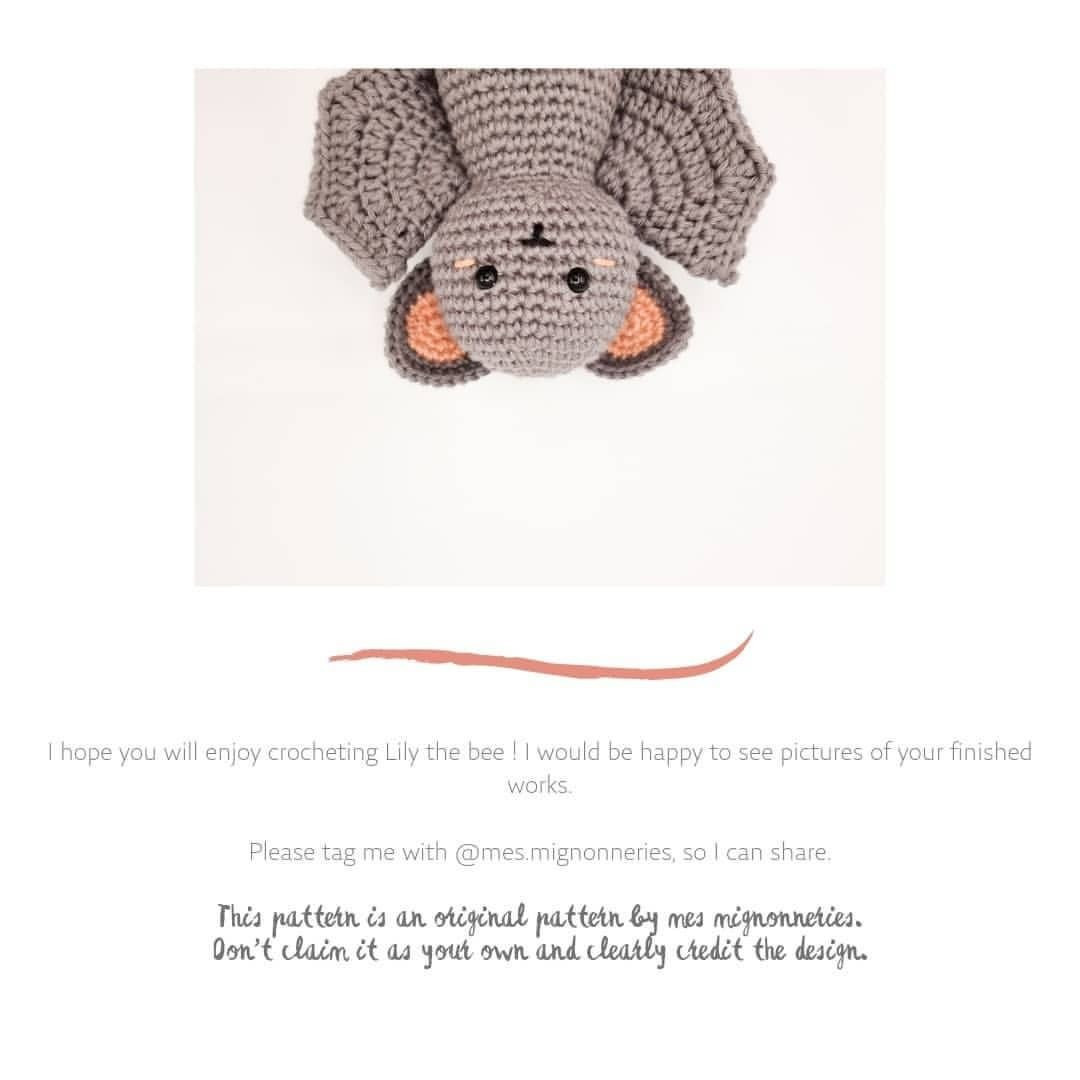 free crochet pattern canine the bat