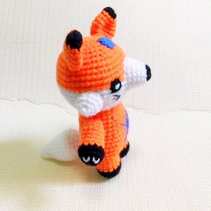 free crochet pattern carrot color fox