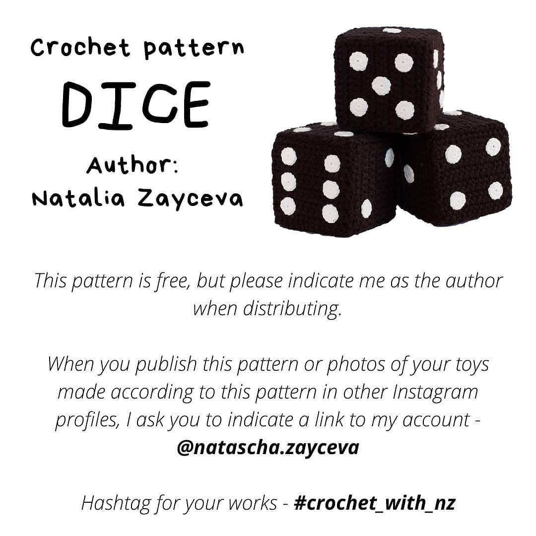 free crochet pattern dice