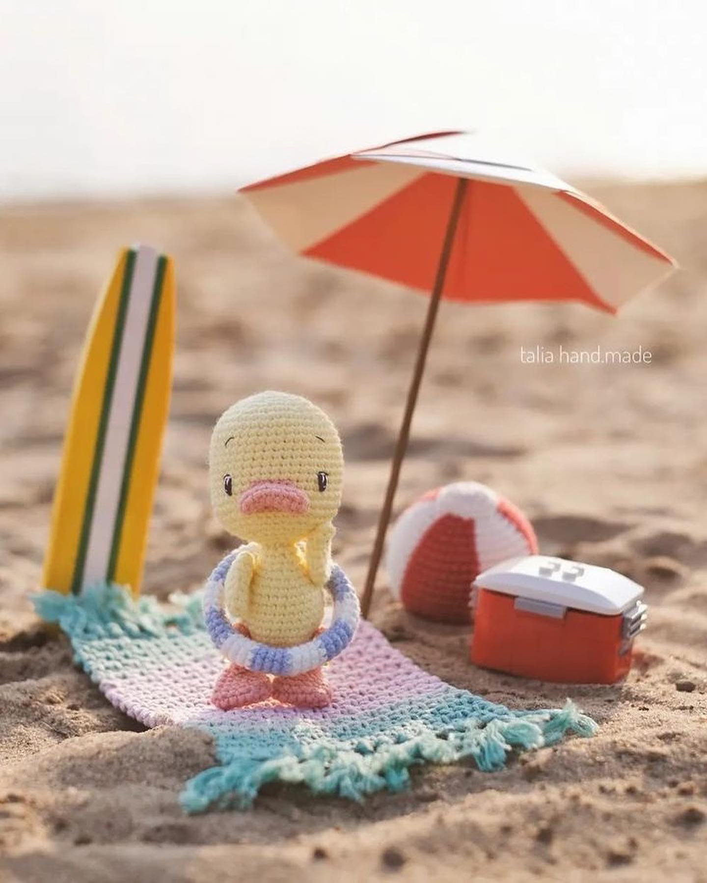 free crochet pattern duck on vacation
