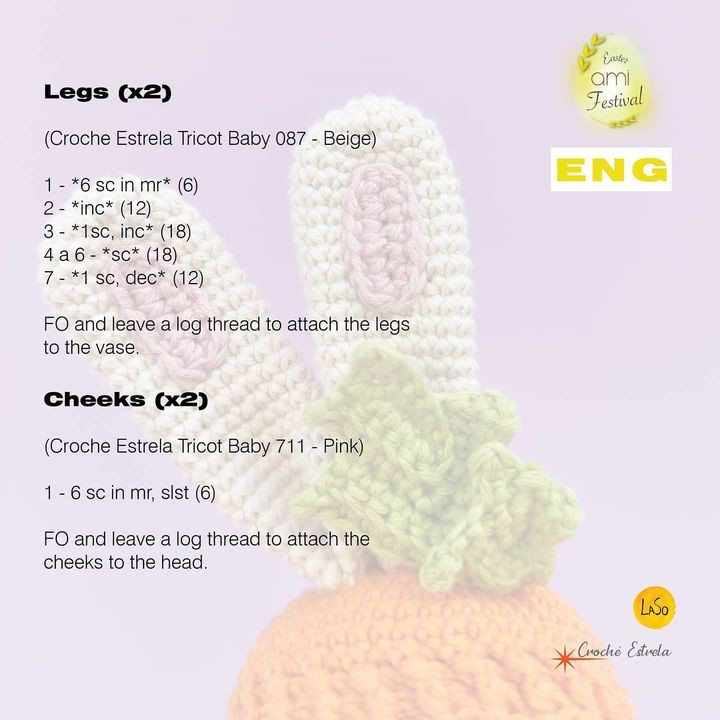 free crochet pattern easter bunny with long ears